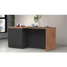 Kitchen Islands Ebern Designs Sadrac Wood Kitchen Island - Oak