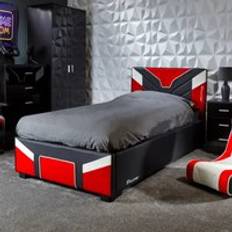 X-Rocker Cerberus MKII Ottoman Gaming Single 3ft Red Frame Bed