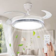 Ceiling Fans ExtraStar Integrated LED Wavy Ceiling Fan Light
