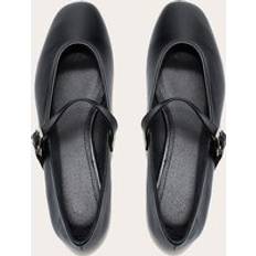 Ballerinas PrettyLittleThing Round Toe Ballet Flat With Buckle - Black