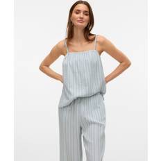 Randiga Linnen Vero Moda Vmnanna Topp - Gray Mist