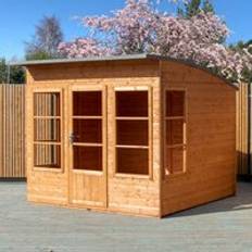 Brown Large Cabins Shire Orchid Summerhouse 8 ft x 8 ft Brown (Building Area )