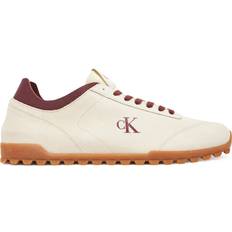 Låga Sneakers I Mocka Med Gummisula - Vit/A
