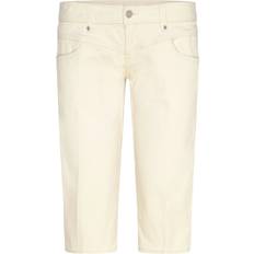 Monki Stretch Capri Pants - Off White