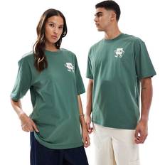 The North Face Brown T-shirts The North Face Mountain Sketch Backprint Oversized T-Shirt - Light Brown
