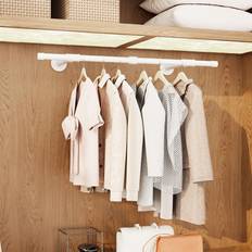 White Clothes Racks Borough Wharf 94 cm Wall Mounted Clothes Rack