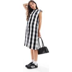 Fred Perry Dresses on sale Fred Perry Monochrome Check Shirt Dress - White