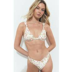 Blomstrede Bikinier Gina Tricot Bikini Top Wide Strap - Rød