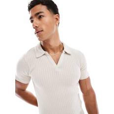 Muscle fit men Jack & Jones Muscle Fit Polo Beige