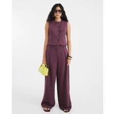 Purple Trousers River Island Wide Leg Trousers - Purple