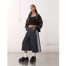 adidas Originals Denim Jorts - Black Leopard Print