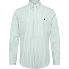 Polo Ralph Lauren Stribede Skjorter Polo Ralph Lauren Figursyet Poplin Skjorte Med Ikonlogo - Green