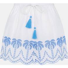 Strandshorts Med Broderidetaljer - Hvide