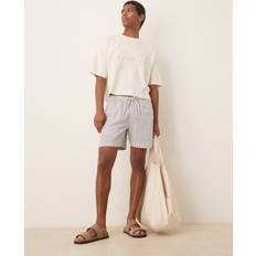 Abercrombie & Fitch Blue Shorts Abercrombie & Fitch Seersucker Relaxed Short Blue Stripe