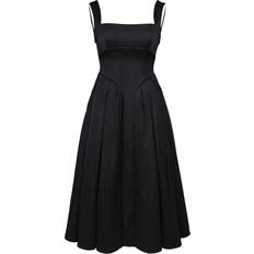 House of CB Isabeau Corset Flared Dress - Black