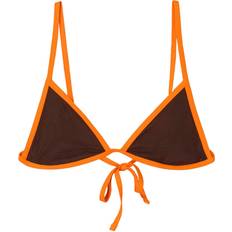 Bershka Badetøj Bershka Bikinioverdel - Brun/Mørkeorange