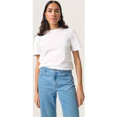 Soaked in Luxury T-shirts Soaked in Luxury Sljina Puff Tee - Broken White