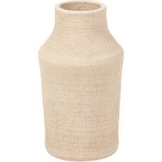 Garpe Interiores Beige Ceramic 22 x 22 x 30 cm Brown Vase