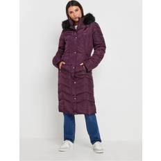 Purple Coats LTS Tall Padded Longline Coat - Purple