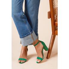 Green Heeled Sandals Dorothy Perkins Spark High Block Heel Sandals - Green