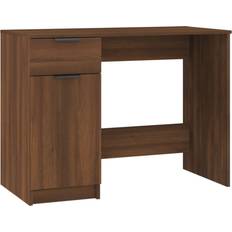 vidaXL 817128 Brown Oak Skrivebord 50x100cm