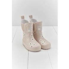 Wellingtons Grass & Air Floral Shortie Welly Boot Natural