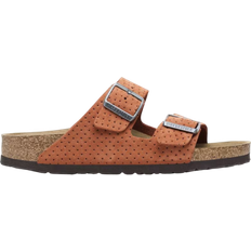 Birkenstock Orange Sandals Birkenstock Arizona Suede Embossed - Dotted Burnt Orange