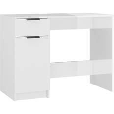vidaXL 811499 High Gloss White Skrivbord 50x100cm