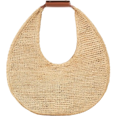Staud Large Raffia Moon Tote Bag - Natural Raffia