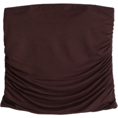 H&M Draped Tube Top - Dark Brown