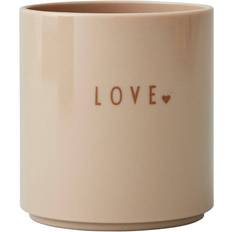 Plast Koppar Design Letters Favorite Mini Love Beige Mugg 17.5cl