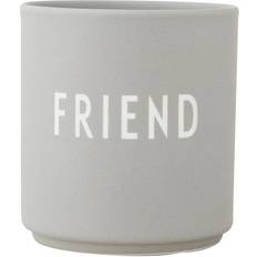 Design Letters Favorite Friend Cool Grey Krus 25cl
