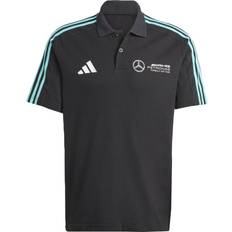Adidas Men Polo Shirts adidas Mens Mercedes Dna Polo Top - Black