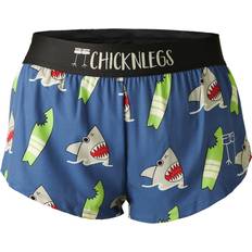 Chicknlegs Women's Split Shorts 1.5" - Blue Sharks