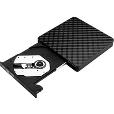 Dvd player External Optical Drive USB 3.0 DVD Burner CD Burner Player Support One-button Recording Wide Black