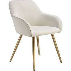 tectake Marilyn Cream/Gold Køkkenstol 82cm