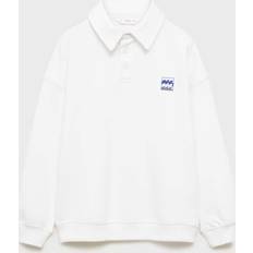 Beige Sweatshirts Children's Clothing Mango Printed Cotton Sweatshirt - Off White