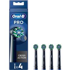 Oral b cross action Oral-B CrossAction X-Filaments Replacement Brush Heads Black 4-pack
