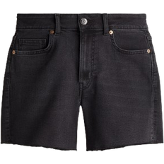 H&M Skinny High Shorts - Dark Denim Grey