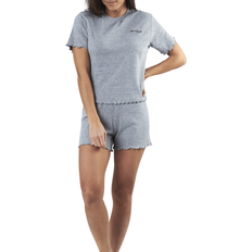 Sara Rib Pyjama Set - Grey