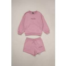 2-Piece Sweatshirt and Short Outfit Set - Lilac