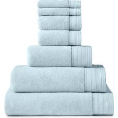 Dunelm Organic Cotton Guest Towel Blue (60x40cm)