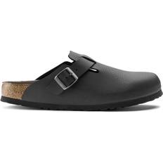 Veganske Udetøfler Birkenstock Boston Birko-Flor Embossed - Black/Desert Soil