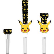 Streamerit Amscan Pokemon Pikachu Käärmepillit 8-pakkaus