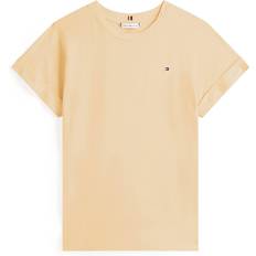 Tommy Hilfiger Yellow Shirts Tommy Hilfiger Strukturiertes T-Shirt Mit Rundhalsausschnitt - Gelb