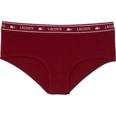 Lacoste Knickers Lacoste Womens Shorty Briefs - Burgundy