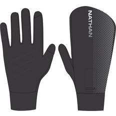 NATHAN Sportswear Garment Clothing NATHAN Convertible Reflective Gloves HyperNight - Noir