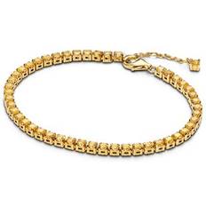Gold Plated Bracelets Pandora Gold Sparkling Yellow Tennis Bracelet - Yellow