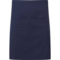 Aprons Premier Colours Front Pocket Waist Apron - Navy