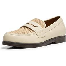 Slipper Flettede Loafers - Beige